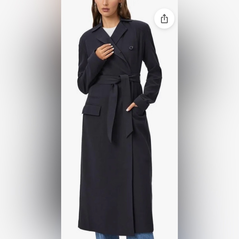 Paige Rouen Navy Trench Coat